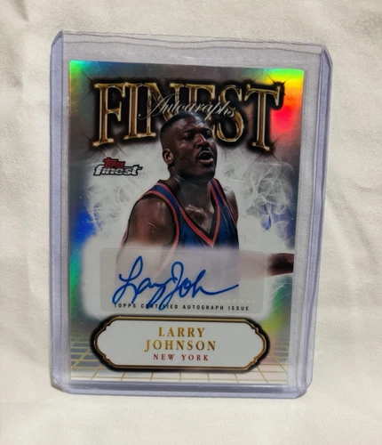 Topps 2024-25 Finest Autograph Refractor Larry Johnson Knicks Basketball #FA-LJ