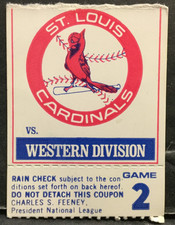 1982 NL National League Championship Series Game 2 Ticket Stub Cardinals Sku687F
