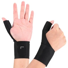 2 Pcs Thumb Wrist Brace Compression Sleeve Elastic Protector Support Glove