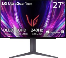 LG  27GS93QE 27-inch Ultragear OLED Gaming Monitor QHD 1440p 240Hz 0.03ms READ