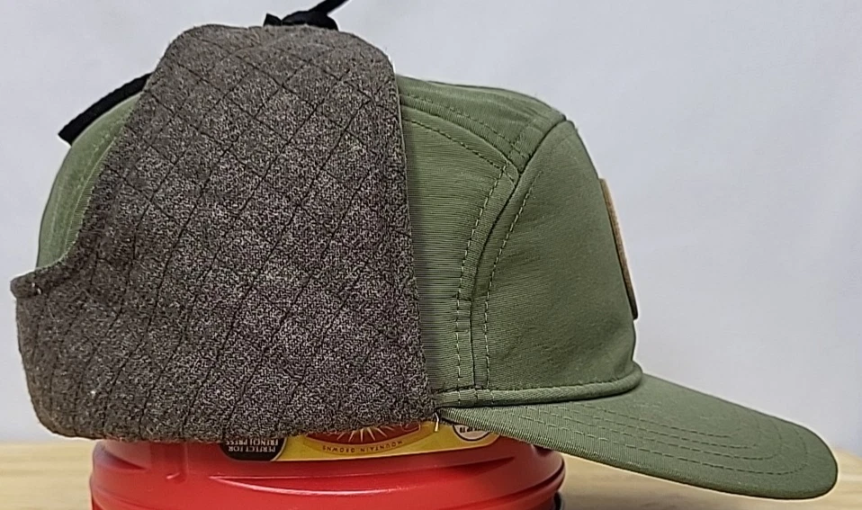 Gorro de invierno verde lana nailon solapa oreja Wilderness talla mediana Wilderness Div Foto 4 de 4