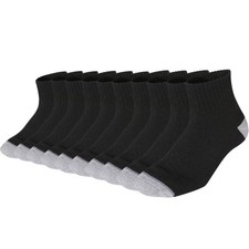 Men  s 10Pack Athletic Socks,Comfy Cotton Full Cushion Casual Ankle Socks B