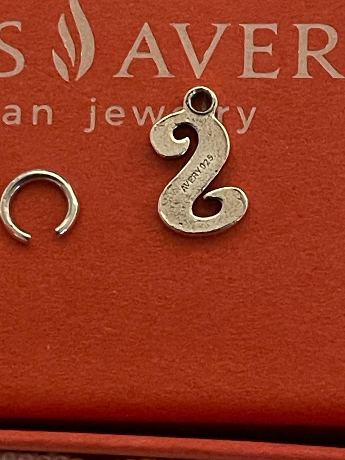 James Avery Script Initial Charm Letter S - image 2
