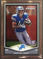 2010 Bowman Chrome #BCR-7 Jahvid Best Rookie RC Detroit Lions