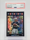 TOM BRADY 2008 TOPPS CHROME FOOTBALL REFRACTOR PSA 8 Q0004