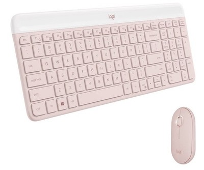 Logitech MK470 Slim Wireless Keyboard and Mouse Combo - Pink - RETAIL