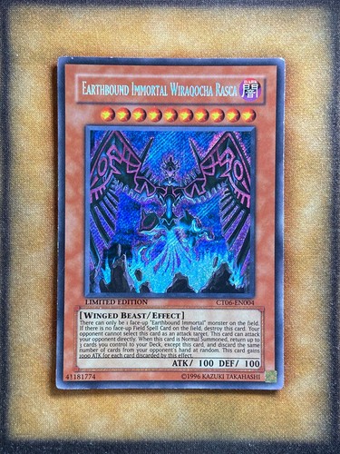 Earthbound Immortal Wiraqocha Rasca CT06-EN004 YuGiOh Collectible Tins 2009 card