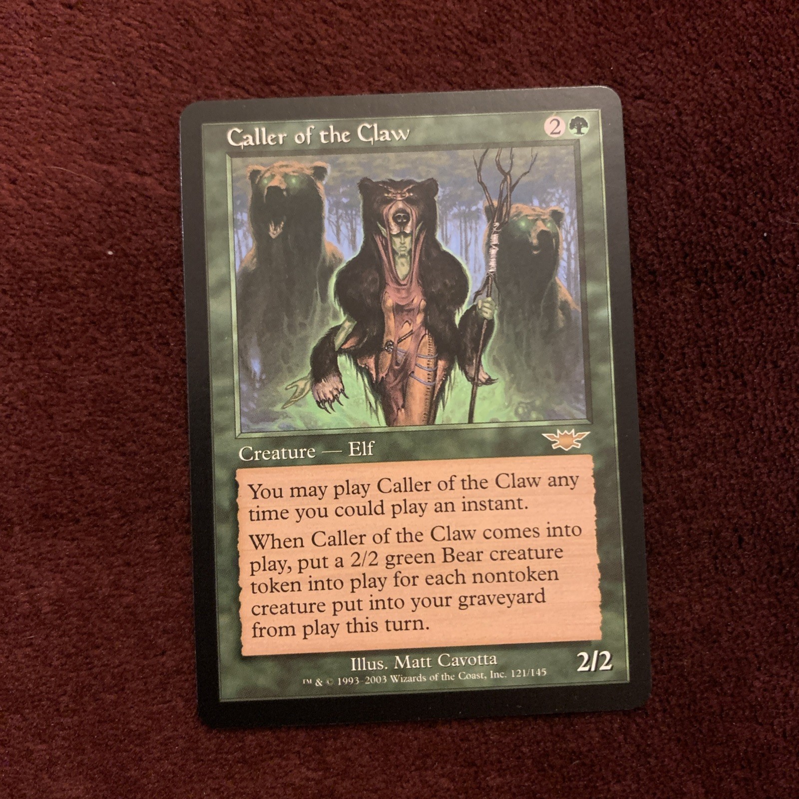 MTG Caller of the Claw Legions Regular Card, Near Mint Condition NM Unplayed