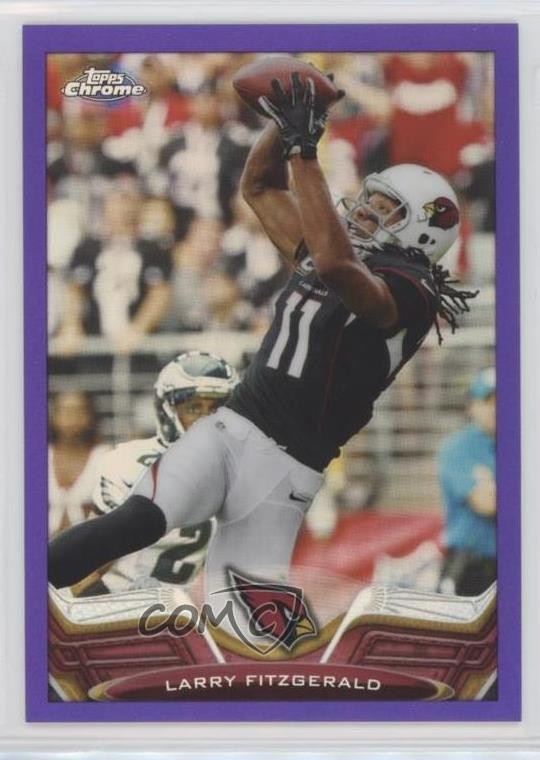 2013 Topps Chrome Retail Purple Refractor 186/499 Larry Fitzgerald #2 0j3l