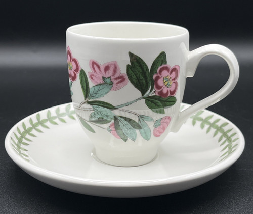 Portmeirion Botanic Garden Demitasse  Cup and Saucer 1972 Rhododendron