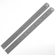 30 cm Werkstattlineal 12" Stahllineal Edelstahl Metalllineal Lineal 300 mm