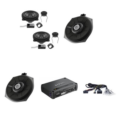 Audison BM-DSP-AF-58 DSP Amplifier with Replacement Front & Rear Speakers and...