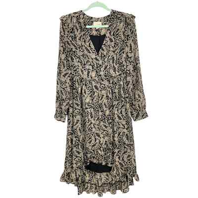 The Korner Floral Paisley Mini Ruffle Dress Small Party Night Out Date Night 