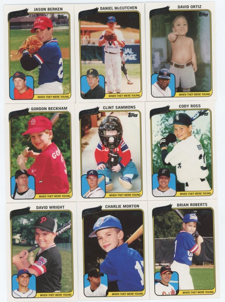 Juego completo de 18 cartas Topps When They Were Young 2010 Yadier Molina Pre-RC Ortiz Foto 2 de 4