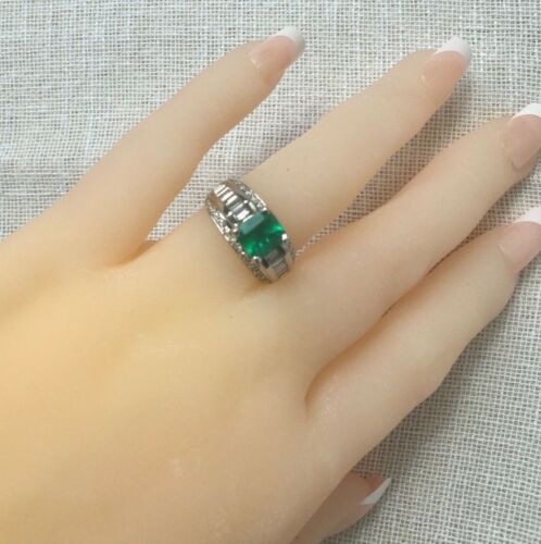 Amazing AAA + 2,80 ctw kolumbianischer Smaragde & Diamant Solitärring W.G - Bild 7 von 11