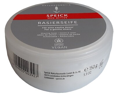 Speick Men Active Rasierseife Vegan 150g für eine sanfte Rasur