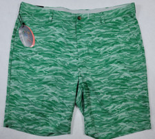 Greg Norman Golf Shorts ML75 Microlux Stretch Evergreen Camouflage NWT