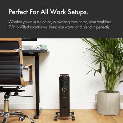 VonHaus+2500108+Oil+Filled+Radiator+-+Black for sale online | eBay