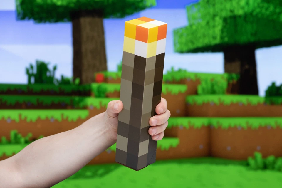 MINECRAFT Streichholz Lampe Leuchte Licht Wandlampe Wall Torch - Bild 3 von 4
