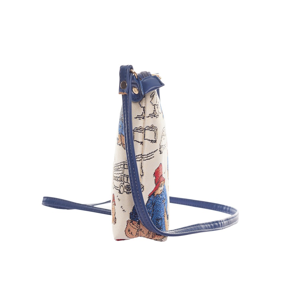 Signare Paddington Bear Blue Tapestry Foldable Shopping Bag Travel Bag | One Size Measures 38cm (W) x 35.5cm (H) x 9cm (D) | Handbag Accessory Eco-friendly Accessory, Multicoloured, One Size
