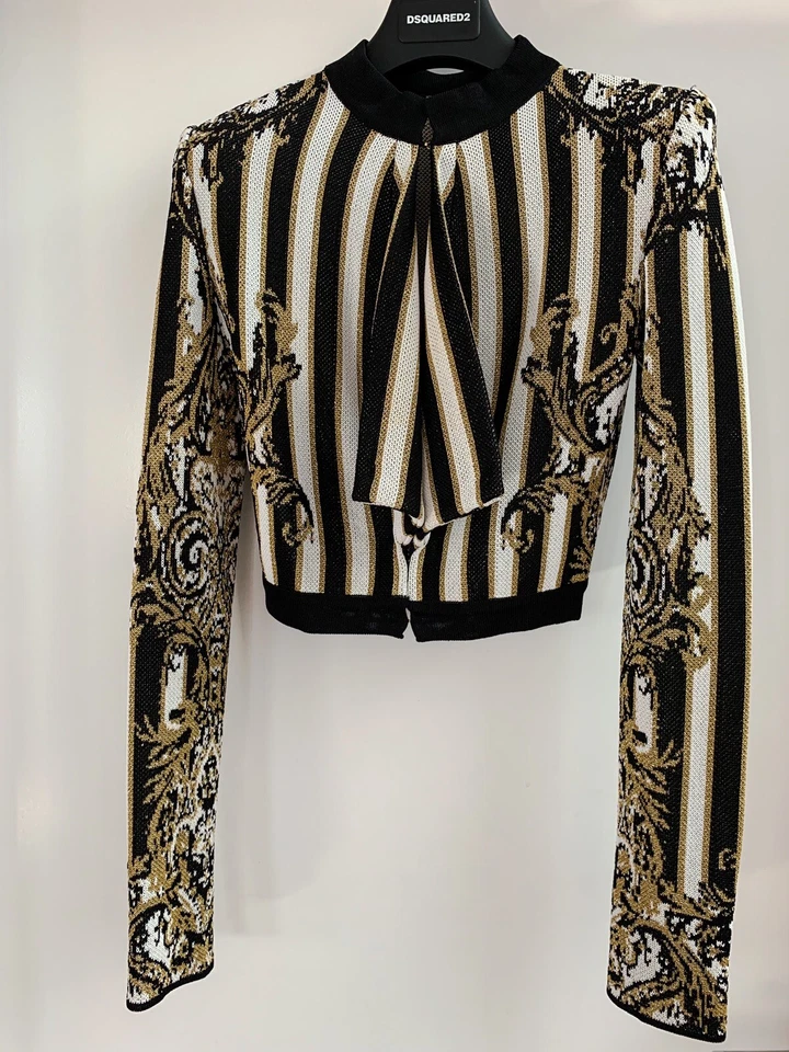 Balmain Patterned Baroque Cropped Jacket - Bild 3 von 4
