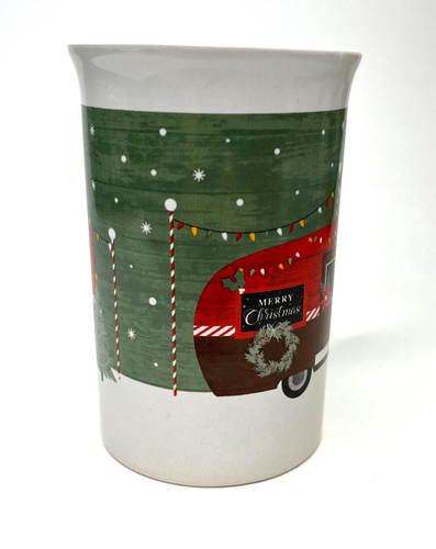 Tazza caffè Royal Norfolk Buon Natale Campeggio Scena Invernale Vacanze Camper - Foto 2 di 7
