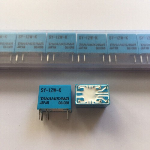 Lotto 10 Relè Takamisawa SY-12-K / SY-12W-K - Segnale 1A 120VAC 6 Pin - Nuovi Giappone