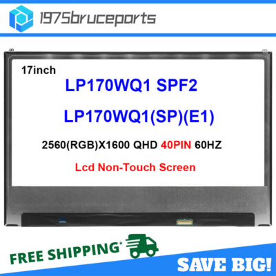 New LP170WQ1-SPF2 17'' LCD QHD Screen Display LG Gram 17 2022 17Z90Q 17Z90Q-K
