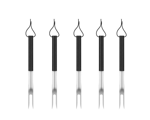 10 Xgrillmeister Grillgabel Fleischgabel GrillzubehöR Grillbesteck Aus Edelstahl-image