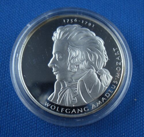 10 euros pièce commémorative RFA Mozart PP plaque polie 2006 D - Photo 1/2