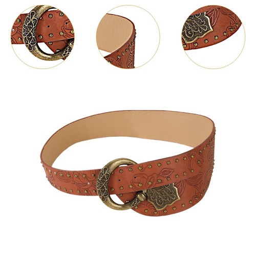 Women Wide Belt Fashion Punk Costume Accessory Vintage Style Hip Belt Women - Picture 5 of 7