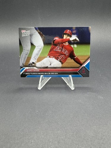 2023 Topps Now - Blue #767 Shohei Ohtani /49 SP MVP angels Record! DODGERS