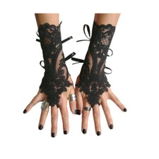 Halloween Gloves New Lace Gloves Short Hollow Fingerless Bridal Wedding Dress