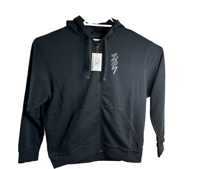 Jordan Zion Hoodie Full Zip Black DK Smoke Grey Men`s Size 2XL  	DJ5869-010