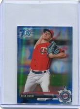 2017 Bowman Chrome Mini 70th Blue Refractor Nick Burdi 40/70