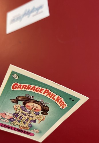 Garbage Pail Kids - (2) 1985 Leaky LINDSAY #45a & Messy TESSIE #45b - Picture 7 of 10