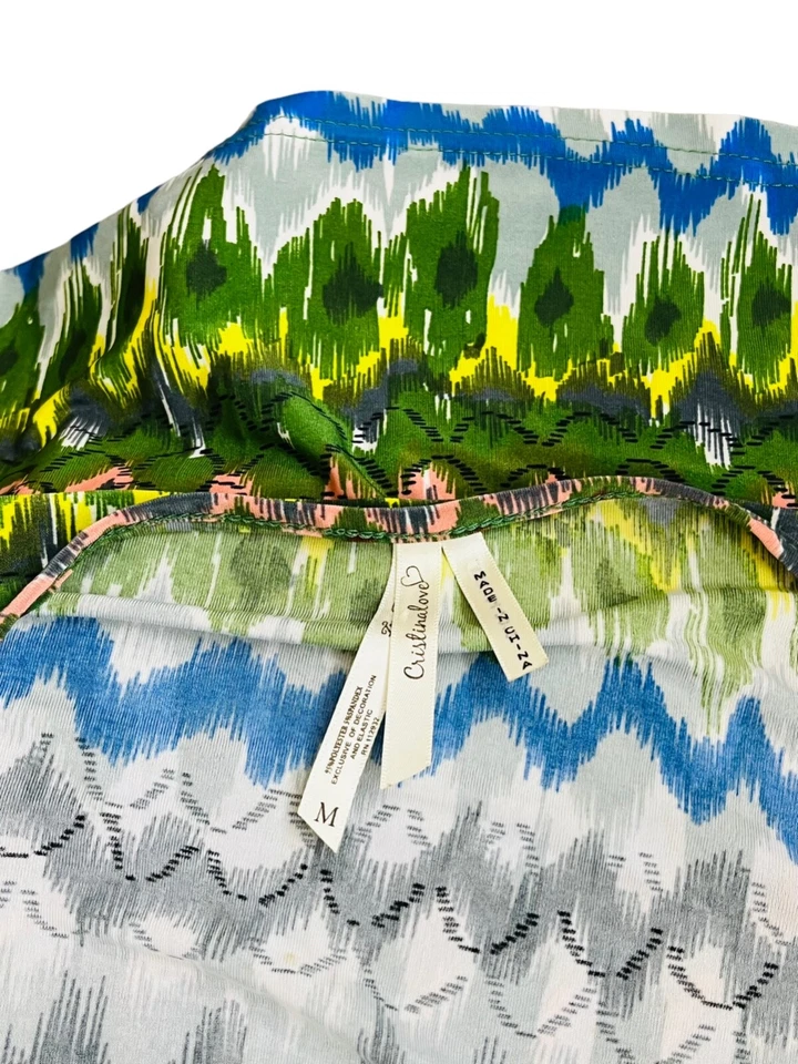 Vestido Corto Cristinalove Mujer Multicolor Cruzado Frontal Cintura Alta M Foto 4 de 4