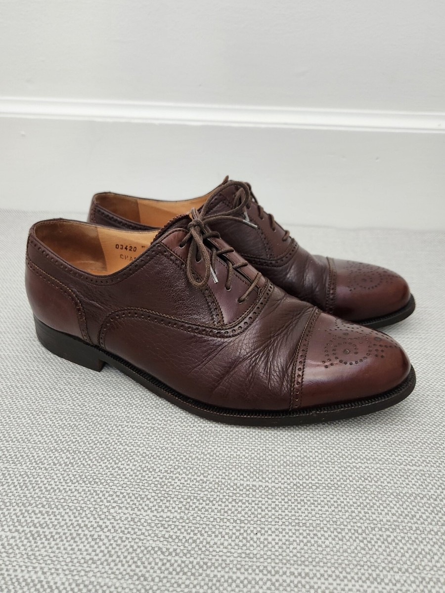 Bruno Magli Charles 8 W Brown Oxfords Leather Brogue Wingtip  display picture 1