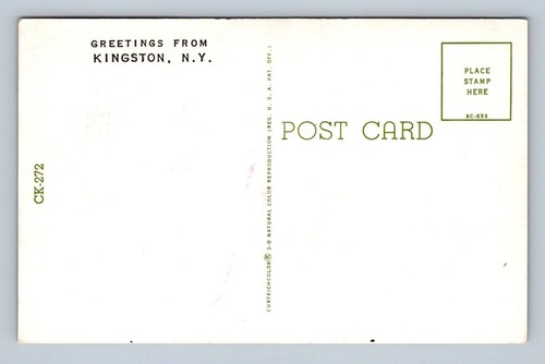 Postal de saludos de Kingston New York CK-272 sin publicar - Imagen 2 de 2