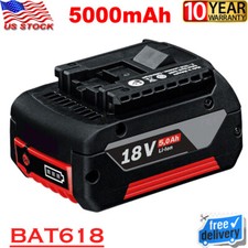18V for Bosch BAT618 BAT609 Li-ion Battery BAT620 BAT610G BAT619G 24618-01 5.0AH