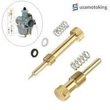 2pcs/set Air Fuel Mixture Screw Idle Speed Adjustment Screw For Mikuni VM22 Carb