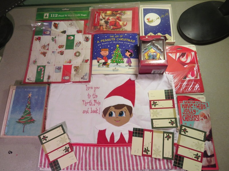 The Joy of a Peanuts Christmas Cards Tags Ornament Holiday More Lot