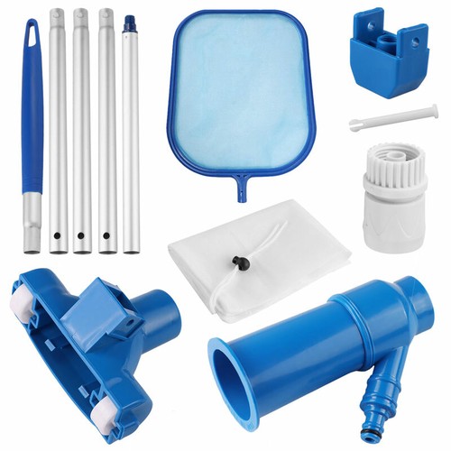 7in1 Pool Vacuum Cleaning Kit Vacuum Cleaner Pool Skimmer Net for Above