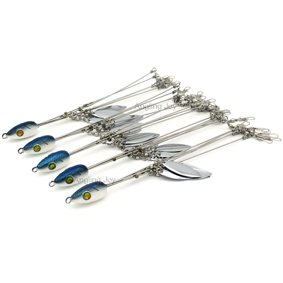 AG 5 CT 5 Arms 4 Blades Umbrella Alabama Rig for Bass Crappie Lure Fishing Bait HB