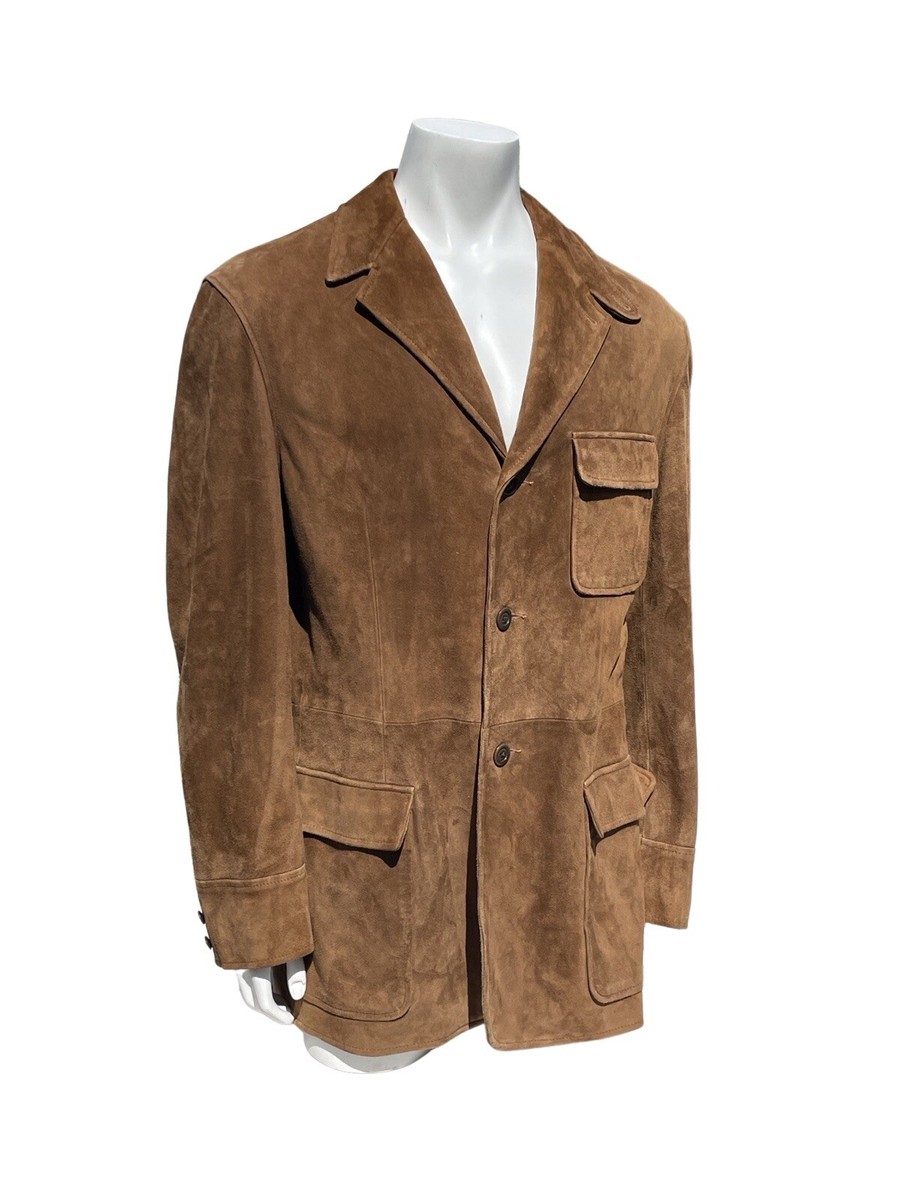 vintage POLO Ralph Lauren RL67 Suede jacket 3 Buttons