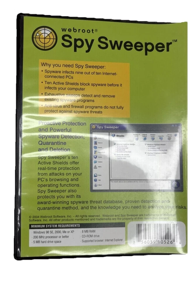 Webroot Spy Sweeper & Window Washer (Windows 98/2000/Me/XP/NT4) - Image 4 of 4