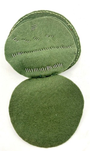 Vintage FILZ NÄHNADELHALTER Blumenmuster 50er 60er 70er Handarbeit - Bild 4 von 6