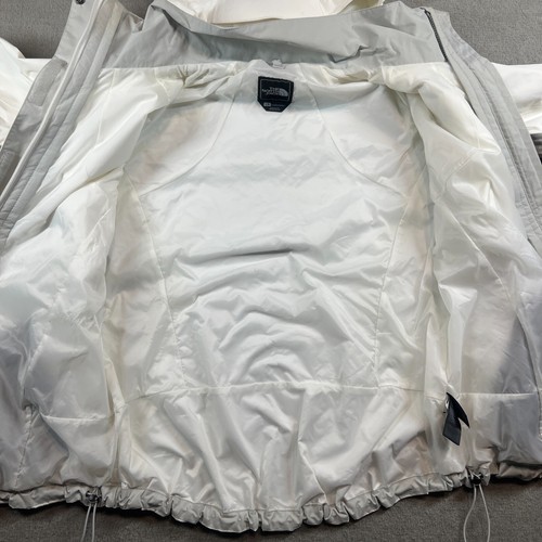 The North Face Jacket Womens Large White HyVent Shell Hooded Vented Lightweight - Picture 6 of 12