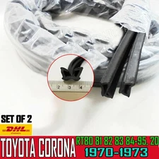 FOR TOYOTA CORONA RT80 RT82 T80 RT90 RT95 2D Coupé WINDOW GLASS Run Channel Felt