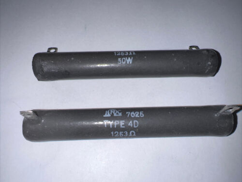 IRC Resistor 1253 Ohm 50 Watt Ceramic Power Wirewound Type 4D Quantity of 2 New - Picture 6 of 12